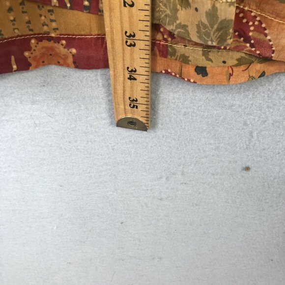 Tianello Shirt Womens Small Patchwork Floral Rayon Boho Made USA Button Front - Picture 5 of 16